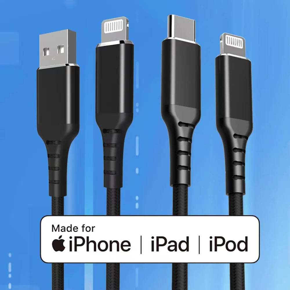 

Quality MFI Certified Lightning USB Cable Type-C to Lightning Genuine Kabel for iPhone 14 13 12 11 Pro Max XS 6s 7 8 Plus