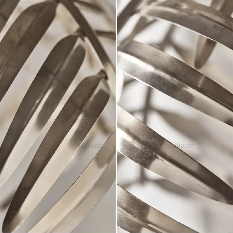 Подвесной светильник с железным пальмовым листом отель проживание в семье