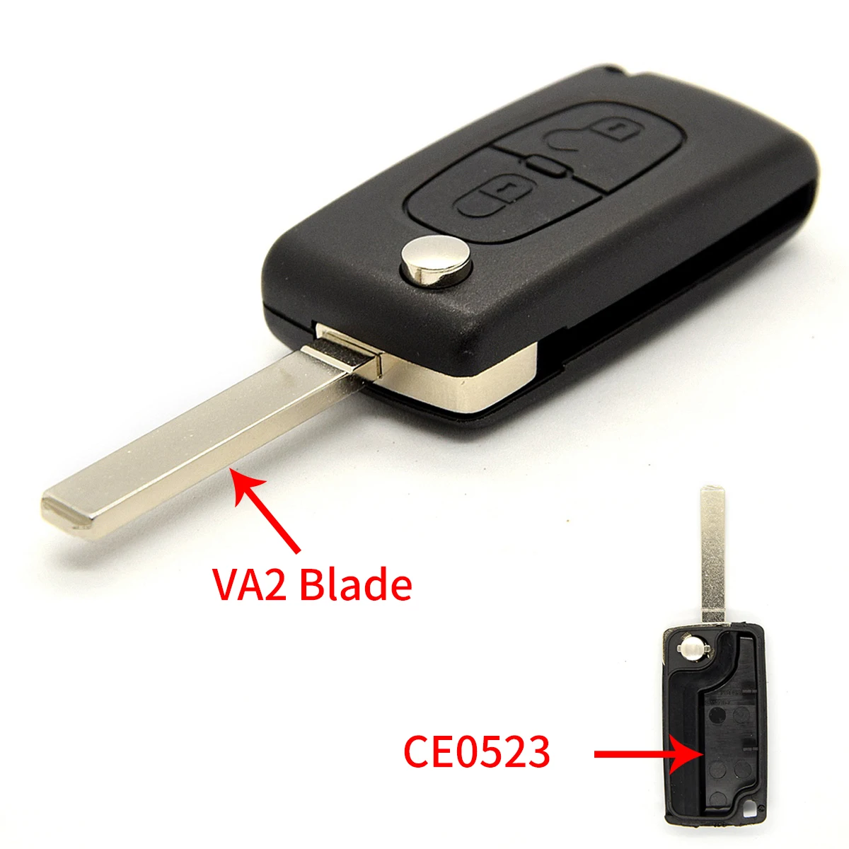 

Дистанционный Автомобильный ключ Okey для Peugeot 107 207 307 308 407 для Citroen C2 C3 C4 HU83/VA2 Blade CE0523 CE0536 ASK FSK