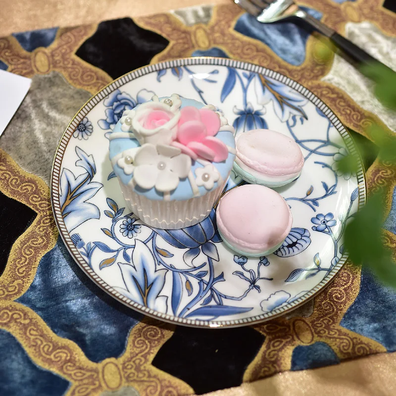 Тарелка из костяного Китая плоская для домашнего использования тарелка пирожных