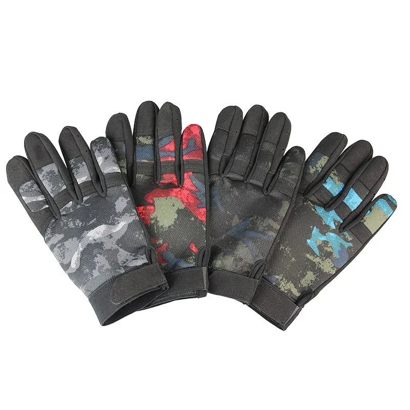 

Перчатки для спорта на открытом воздухе, кемпинга, дышащие походные перчатки с закрытыми пальцами для охоты, езды на велосипеде, альпинизма, камуфляжные армейские тактические перчатки
