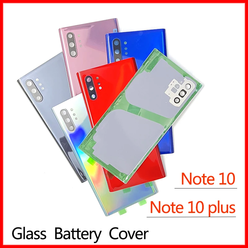 

Original For Samsung Galaxy Note 10 N970 N970F NOTE10+ Plus N975 N975F Back Cover Glass Case Battery Door Housing Rear Lid +logo