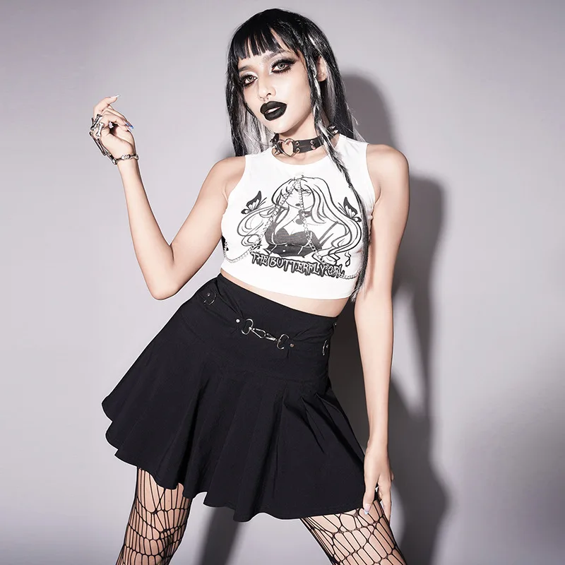 

Женская футболка без рукавов, с круглым вырезом и надписью