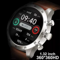 1 32 inch 360360hd bluetooth call smart watch men heart rate monitoring message push fitness watches for android ios smartwatch