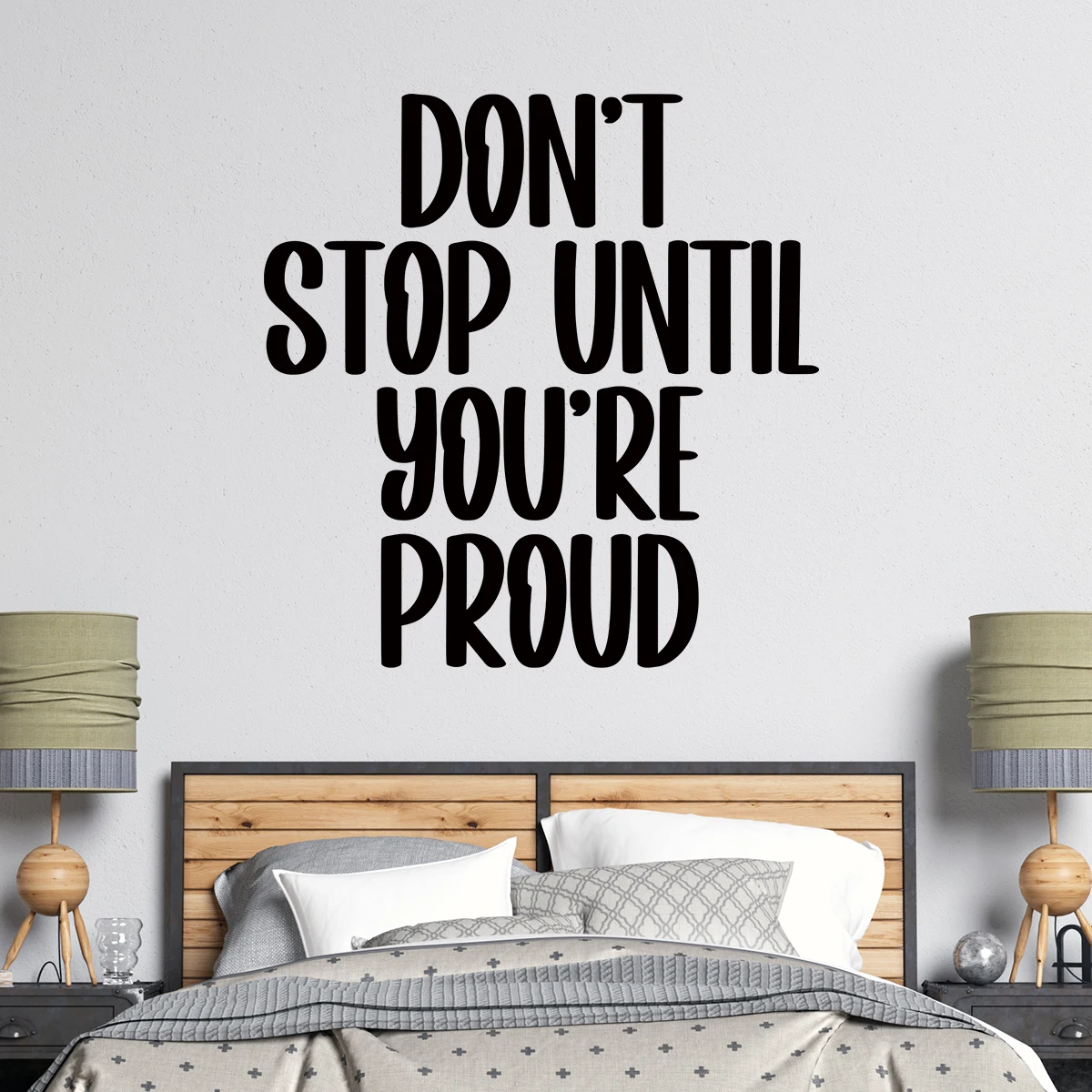 Вдохновляющие Английские тексты настенные наклейки для гостиной задний фон