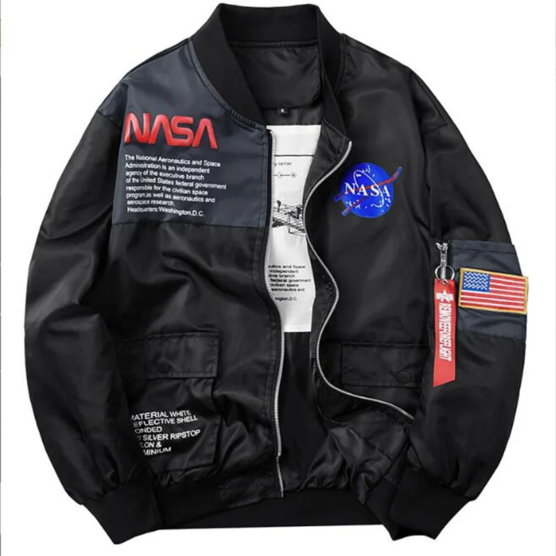

Space X Pilot Jacket Men and Women Astronaut Workwear Loose Jackets Spring Autumn Casual College Wear American Fashion Clothing