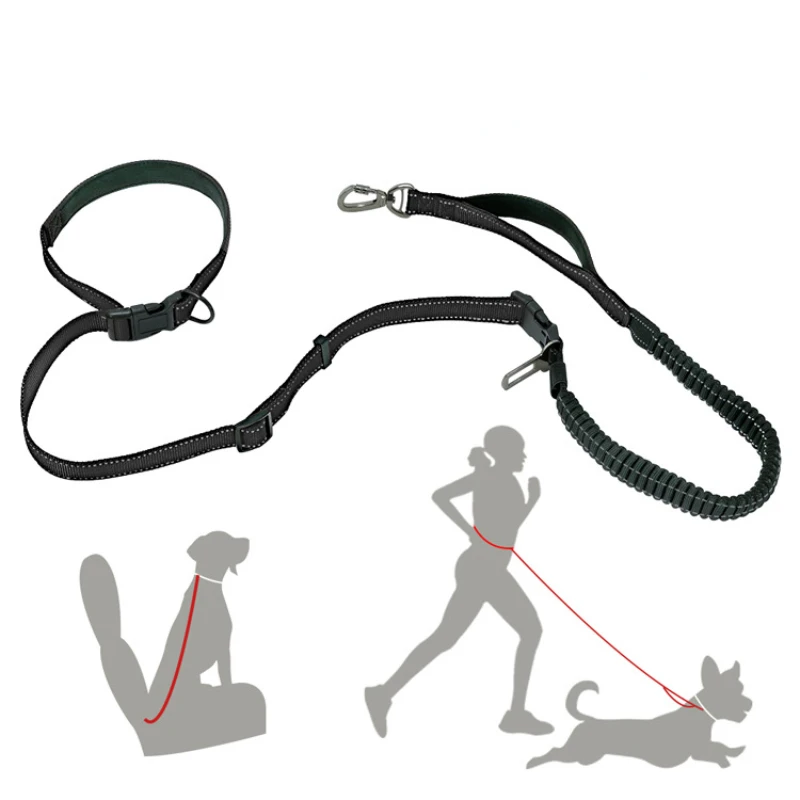 

Outdoor Pet Supplies Traction Rope Multifunctional 6-in-1 Handsfree Reflective Explosion proof Running Dog Rope