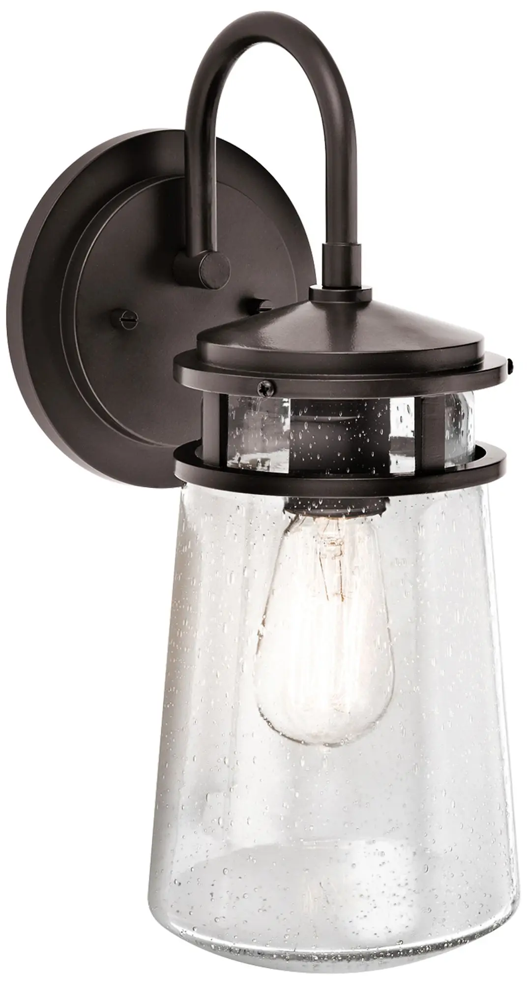 

15" High Seedy Glass Outdoor Wall Light