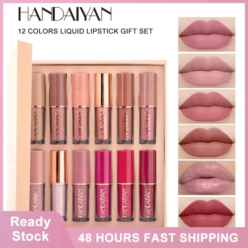 

Блеск для губ водостойкая помада матовая бархатная макияж бархатная Косметика матовая долговечная водостойкая стойкая красота