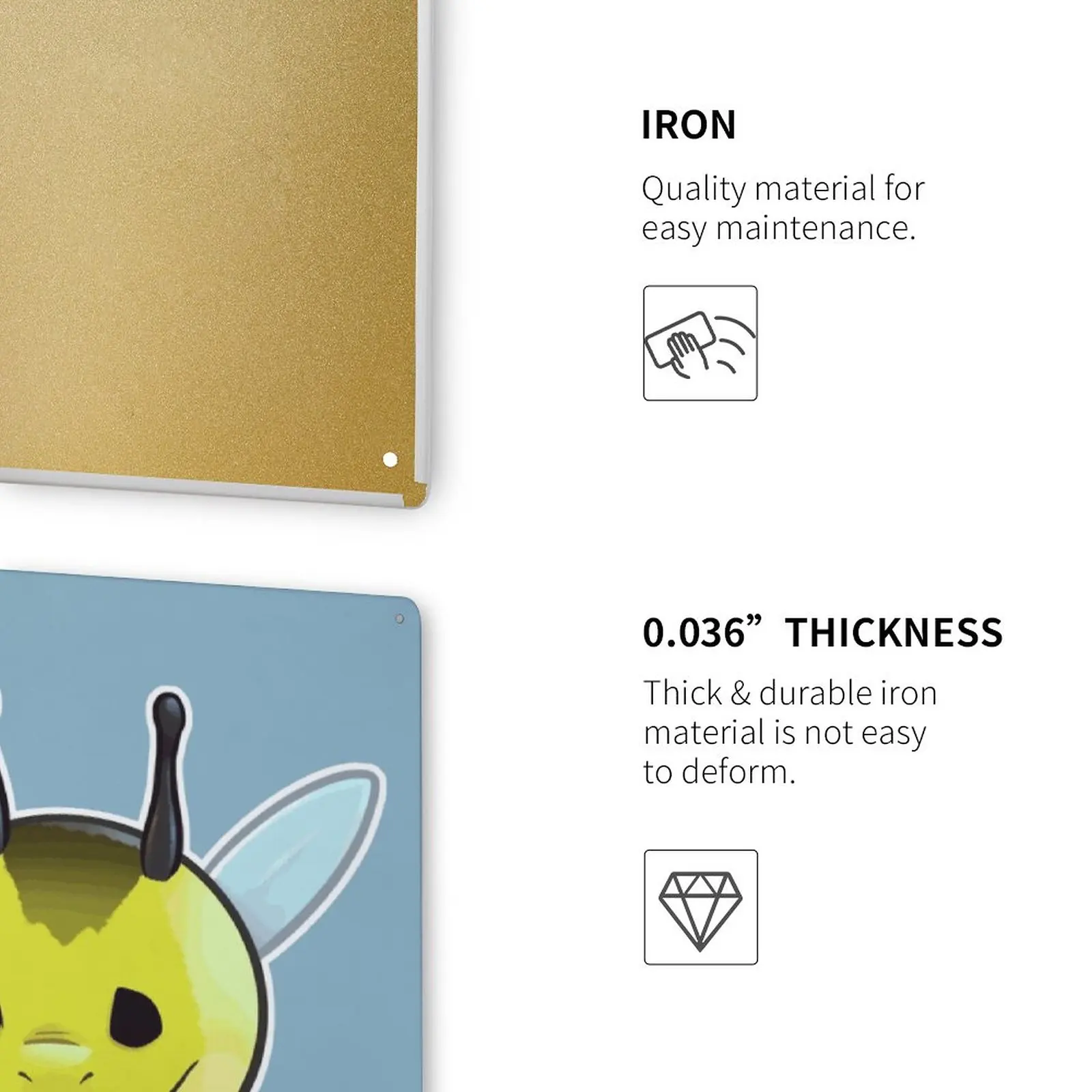 Металлический знак в виде пчелы и дракона декоративные металлические жестяные