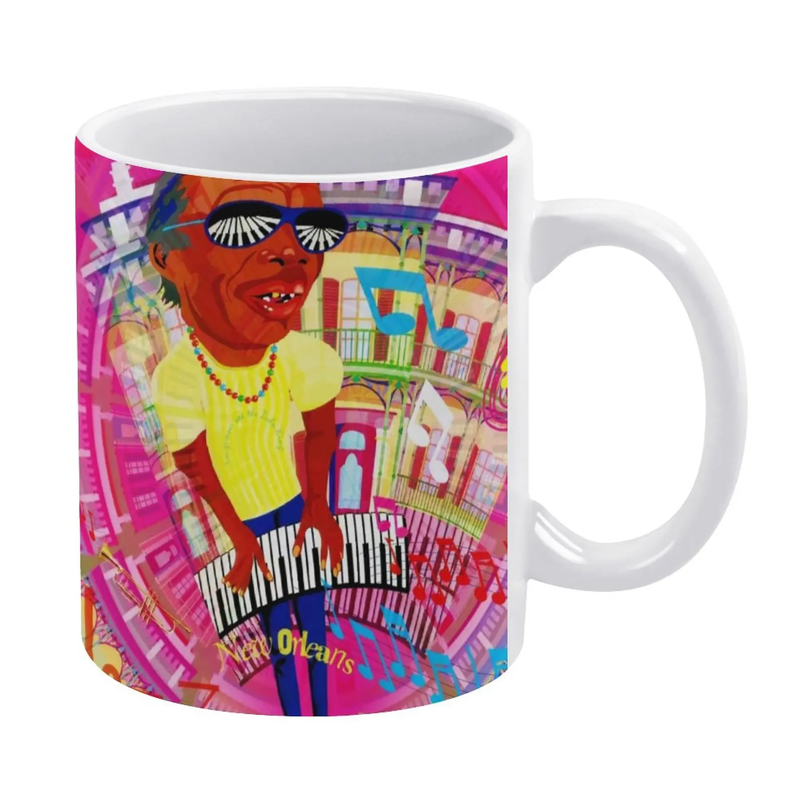 

Jazz Festivals Mug JAZZ GUMBO Professor Wholesale Mug Retro Pottery Coffee Cups