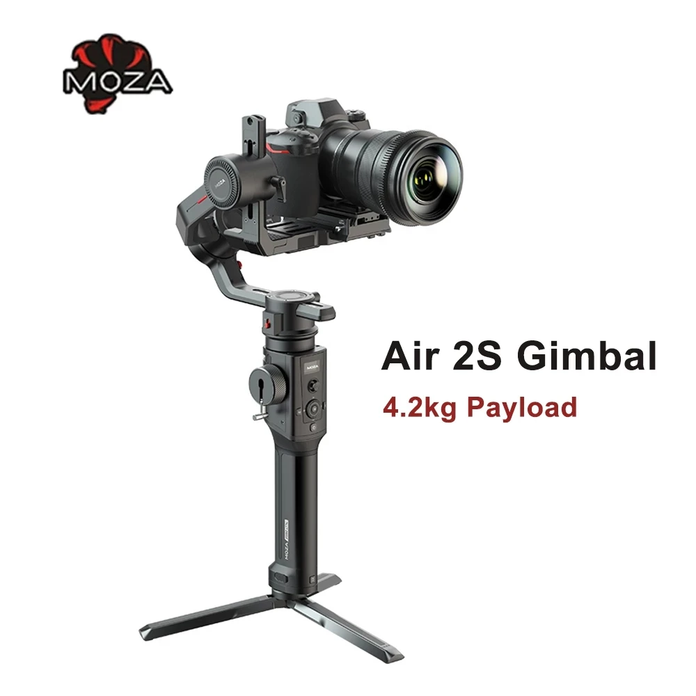 

MOZA Air 2S 3-Axis Handheld Gimbal Camera Stabilizer 4.2kg Payload Smart Micro HandWheel Gimbal for Mirrorless DSLR cameras