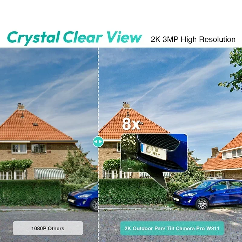 Камеры Botslab 2K 3MP 1/2 шт. IP-система безопасности с ночным видением для