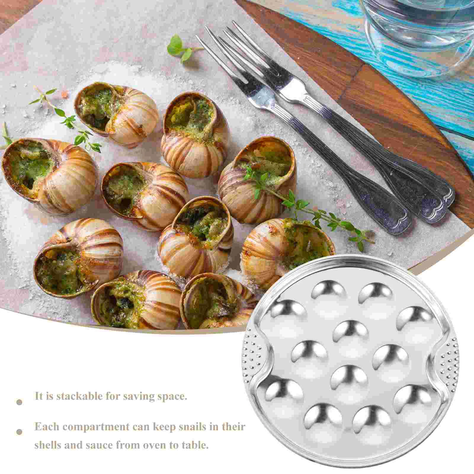 Сковорода-бройлер для духовки столовые приборы блюдо в виде улитки детская