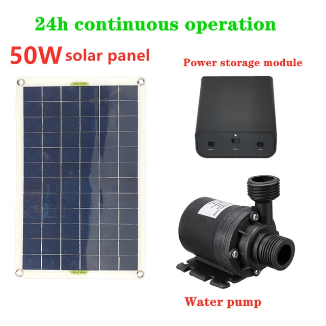 50W 800L/H Kit pannello solare pompa dell'acqua solare senza spazzole cella solare pannello fotovoltaico fontana pompa dell'acqua pompa dello stagno della piscina dell'acqua 4