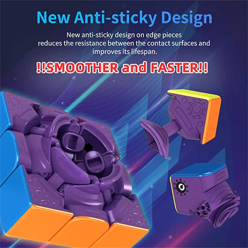 Дешево [Picube] MoYu Weilong WR Meglev 3x3x3 2021 Магнитный магический куб без наклеек профессиональные скоростные кубики обучающие игрушки для детей