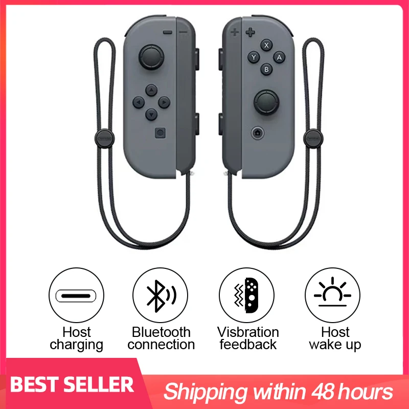 

Беспроводной контроллер джойстика совместим с переключателем, замена для переключателя джойстика, беспроводные левые и правые контроллер...