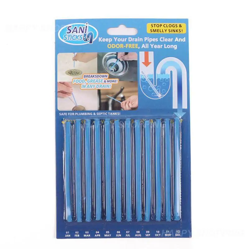 

set Sani Sticks Clogs Sink Drains Pipes Clean Odor Deodorizer Stick Decontamination To Deodorant The Kitchen Toilet Cleaner