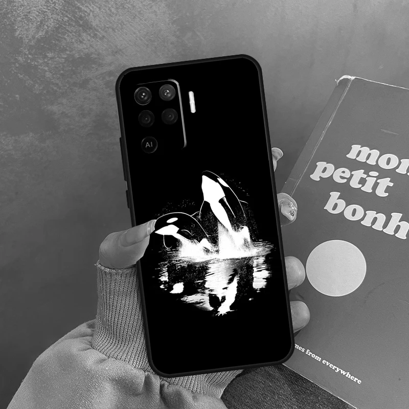 Чехол Killer Whale Orca для Oppo A98 A78 A79 A18 A38 A58 A40 A60 A80 A16 A76 A96 A15 A74 A94 A54 A17 A77 Cover