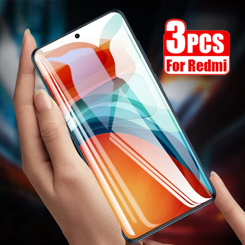 

3PCS Full Cover Glass For Xiaomi Redmi Note 10 9 Pro Max 10s 9s Screen Protector For Redmi Note 8 9T 8T 7 6 5 Pro Tempered Glass