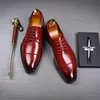 Men's Classic Retro Derby Shoes Mens Business Dress Office Leather Shoe Flats Men Fashion Wedding Party Oxfords EU Size 37-48 4