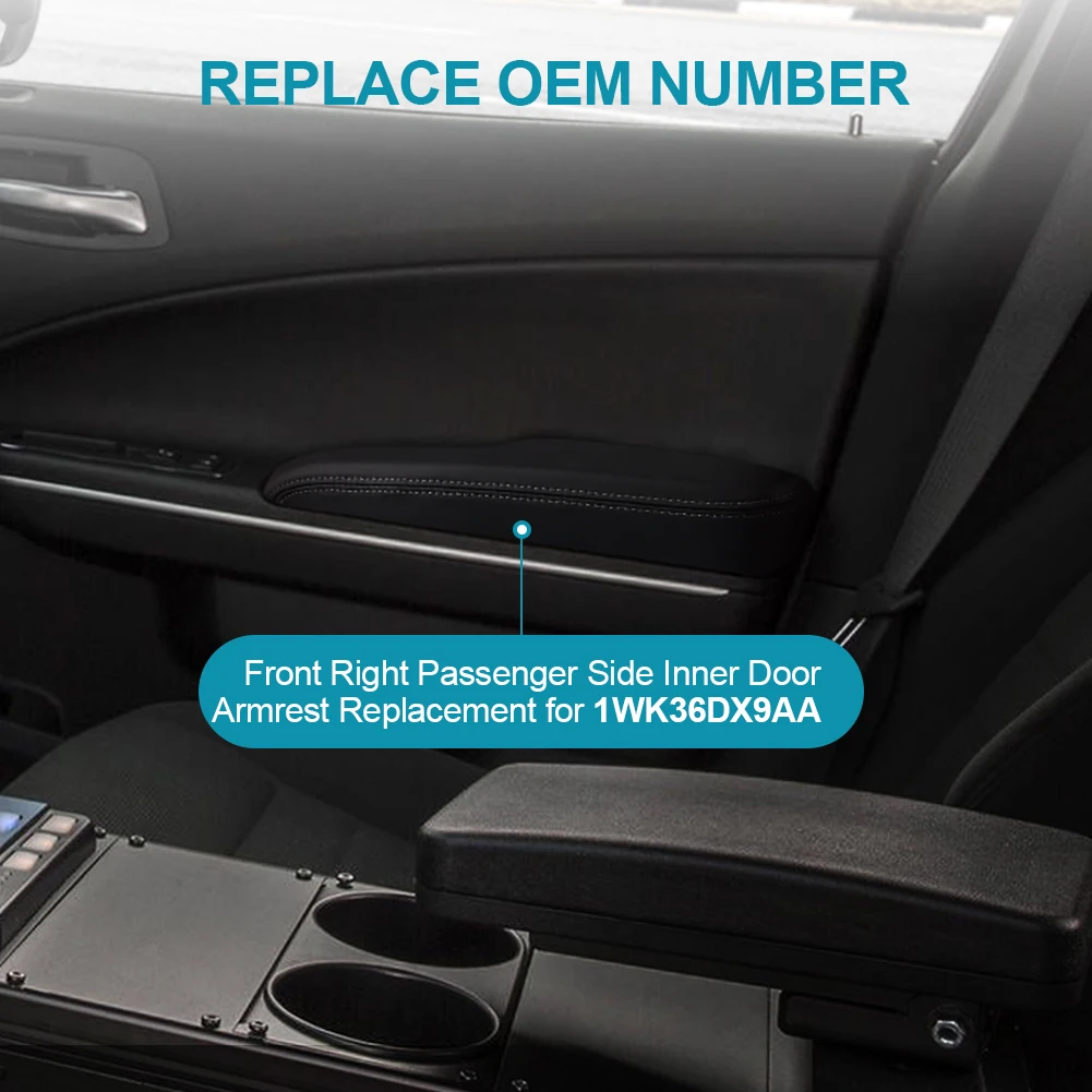 wa wewnętrzna klamka drzwi samochodu po stronie kierowcy do Dodge Charger Chrysler 300 2011-2023 Podłokietnik wewnętrznych pasażera 1WK36DX9-AB