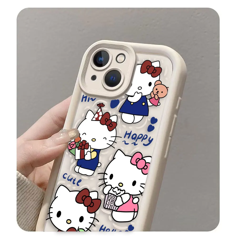 Чехол для телефона с рисунком аниме Hello Kitty Oneplus 11 10R 8T NORD CE 2 3 4 LITE ACE MOTO G9 22 30 Цветной