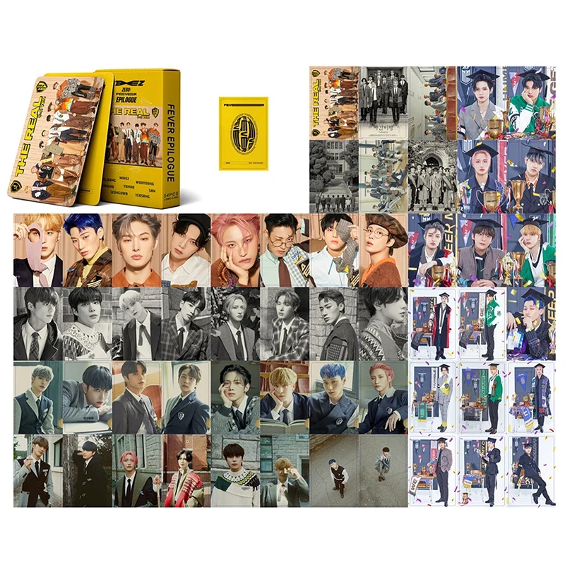 

54 шт./компл. Kpop ATEEZ новый альбом ZERO: FEVER EPILOGUE LOMO Cards HD печатные фотокарты открытки фотооткрытки для коллекции поклонников