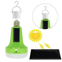 e27 12w pure white led solar rechargeable tent camping flashlight emergency lamp ac165 265v