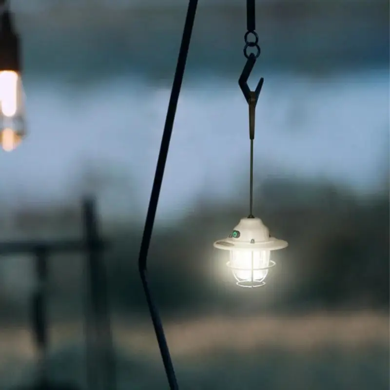 

Illumination Lamp Rechargeable Unique Retro Vintage Lamp 6-gear Light Mode Mini Vintage Adventure Lantern Outdoor Lantern