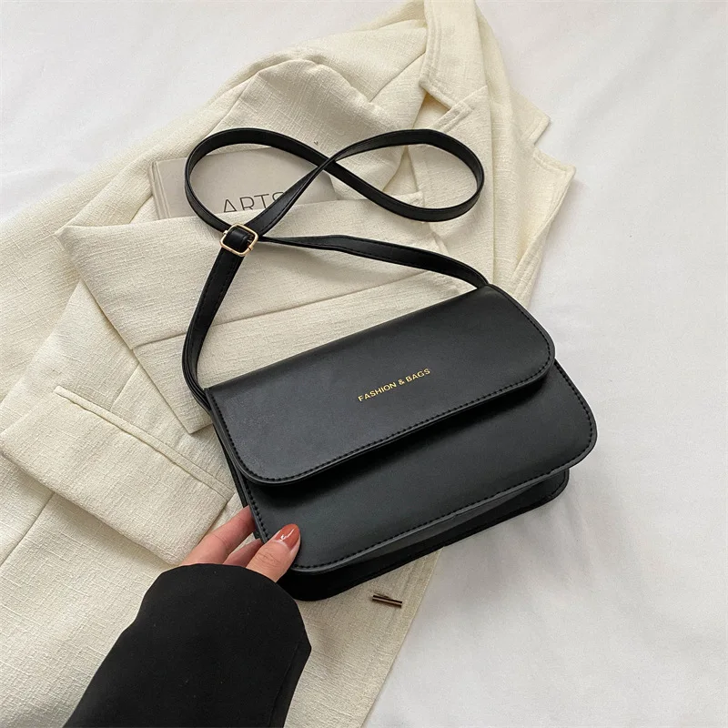 

Pu Leather Luxury Bag Woman Square Fashionable Female Bags for Women Trend 2023 Flap Travel Women's Handbag Shoulder Messenger
