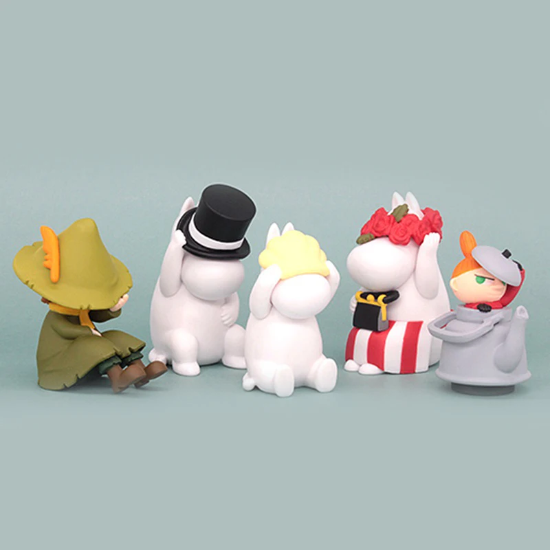 TOMY Gashapon Капсульная Игрушка Аниме Фигурка мумины жирная семья табак маленькая моя