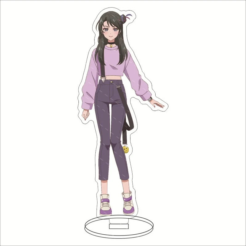

Anime Stand Kizuna no Allele Halle Riz Chris Acrylic Figure Display Desktop Decoration 15cm