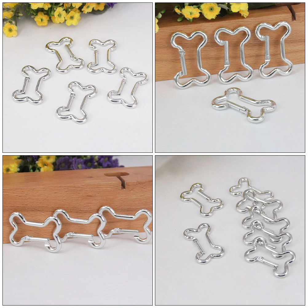 20 шт. карабин для кемпинга ненормальная форма безопасный небольшой кулон из