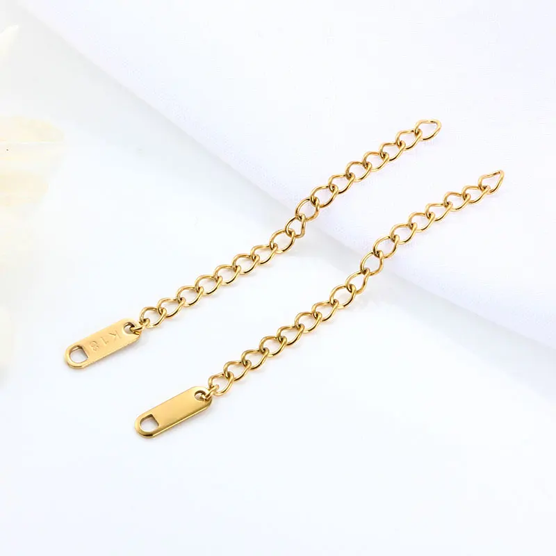 5cm Extension Chains VacuumPlated StainlessSteel Jewerly Making Supplies Accessorie DIY Necklace Bracelet Lengthen Fashion Style