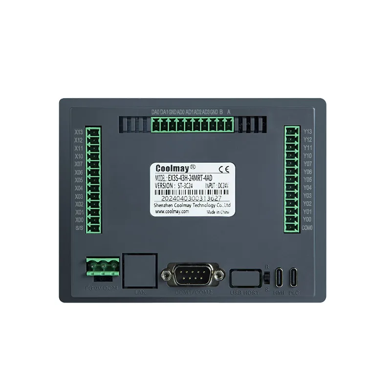 Фото Coolmay 4,3/7 дюйма серии EX3S HMI PLC «все в одном» HMI Сенсорный экран с цифровым контроллером ПЛК температуры Поддержка бесплатной софткой №3