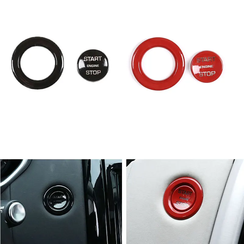 Красная/Серебристая/черная крышка кнопки включения/остановки двигателя из