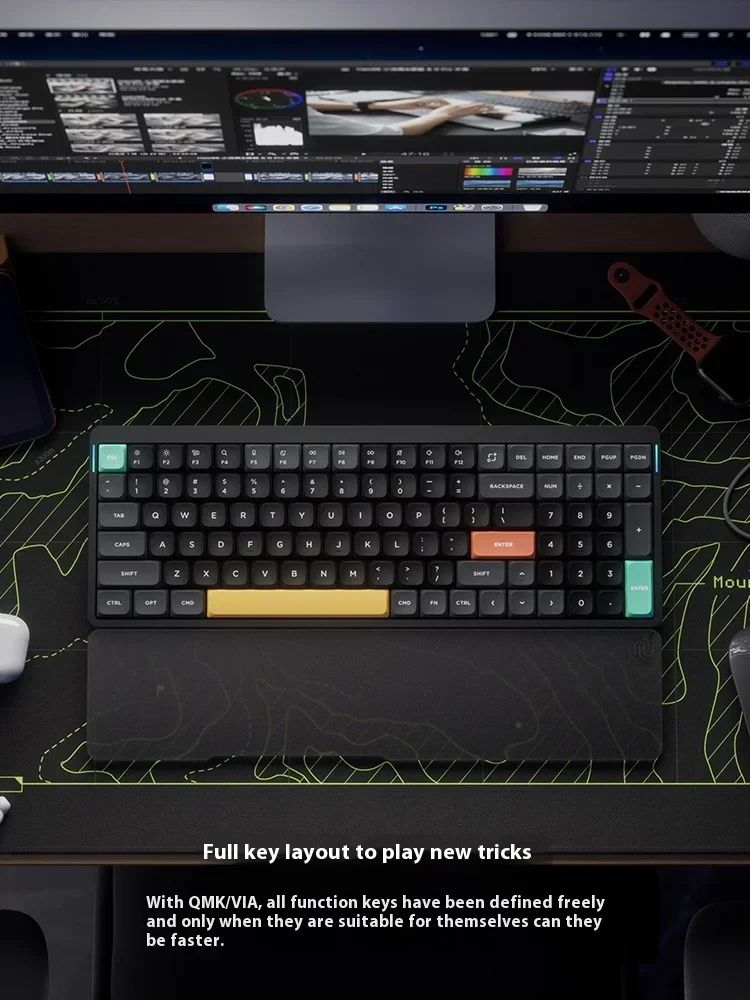 Механическая клавиатура Nuphy Air96 V2 трехрежимная беспроводная игровая с