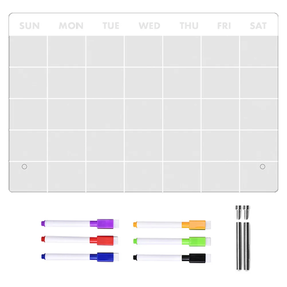 

Handwriting Pens Memo Board Acrylic Office Message Rewritable Erasable Note Transparent