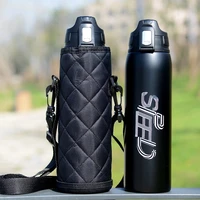 1000ml750ml double stainless steel sport thermos mug with bag coffee tea vacuum flask travel mug climbing thermal water bottle