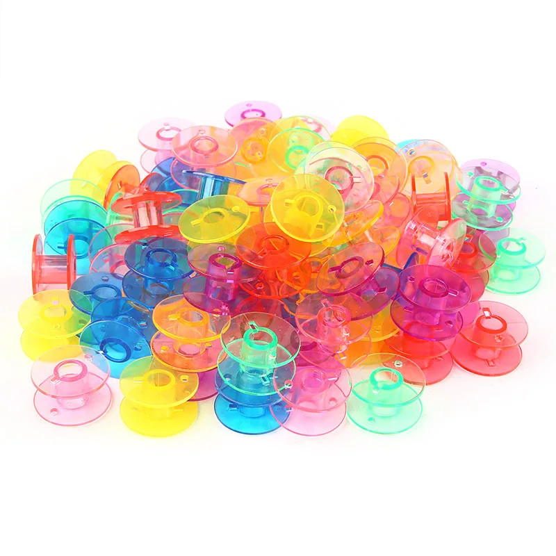 

Plastic 20pcs Sewing Machine Empty Bobbins Brother Janome Singer Household Clothes Accessories Core Spools Multifunction Tools
