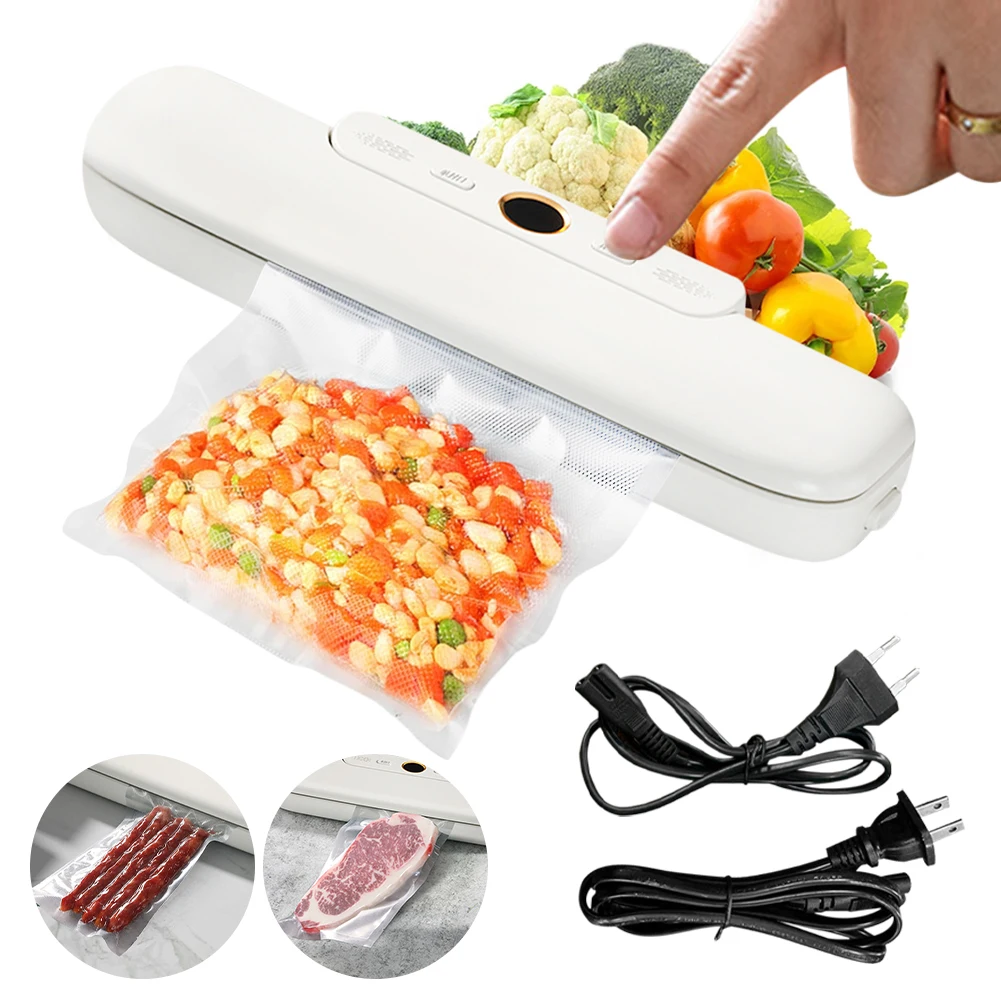 

2 Modes Vacuum Sealer Machine Food Sealer Fully Automatic Sealing Machine Dry Moist Food Kitchen Packaging Machine With 10 Bags