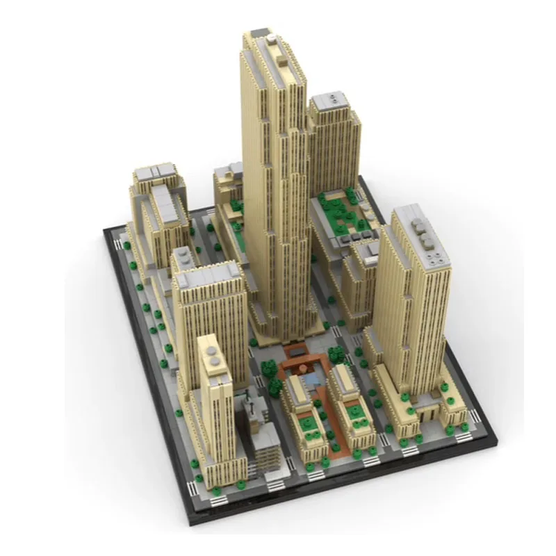 Классические строительные блоки MOC-178781 небоскреб 1:800 арт-деко 5999 шт. пазл для