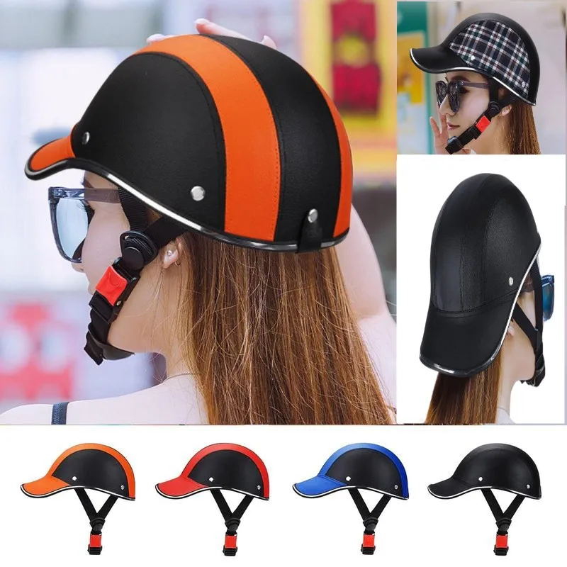

Bicycle Helmet Racing Visor Baseball Cap Adjustable Men Women Universal Scooter Cycling Hard Hat MTB Road Bike Riding Gear