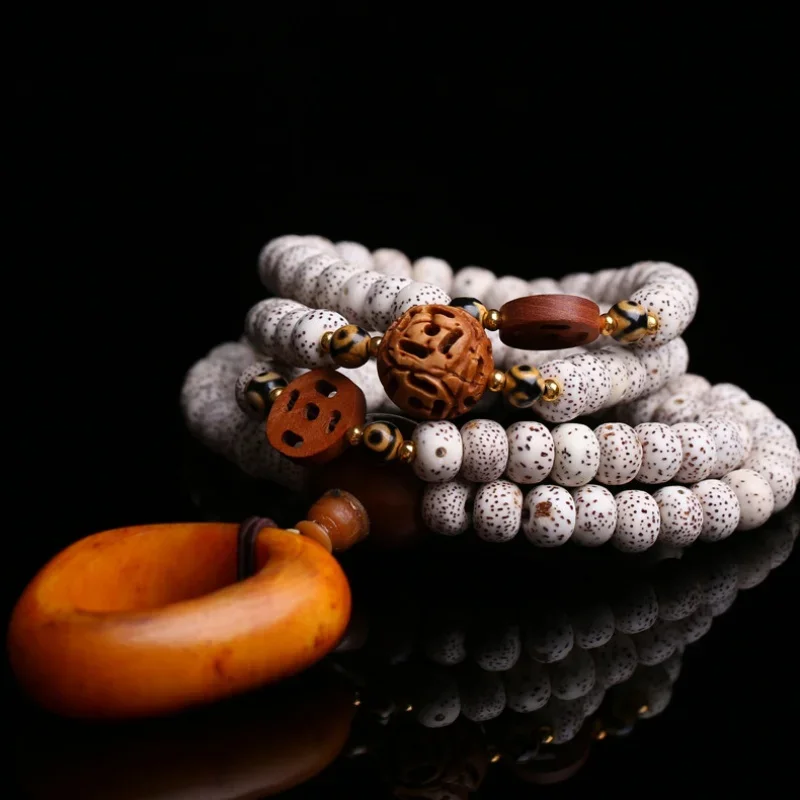 Shunbai лунный январь 108 года яркий браслет бусины Будды ожерелье прямые продажи с