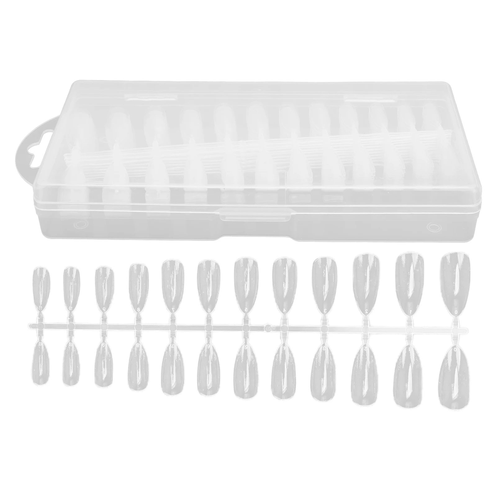 

240pcs Transparent Nail Tips Fake Nail Extension Patch DIY Nail Art Artificial Fake Nail