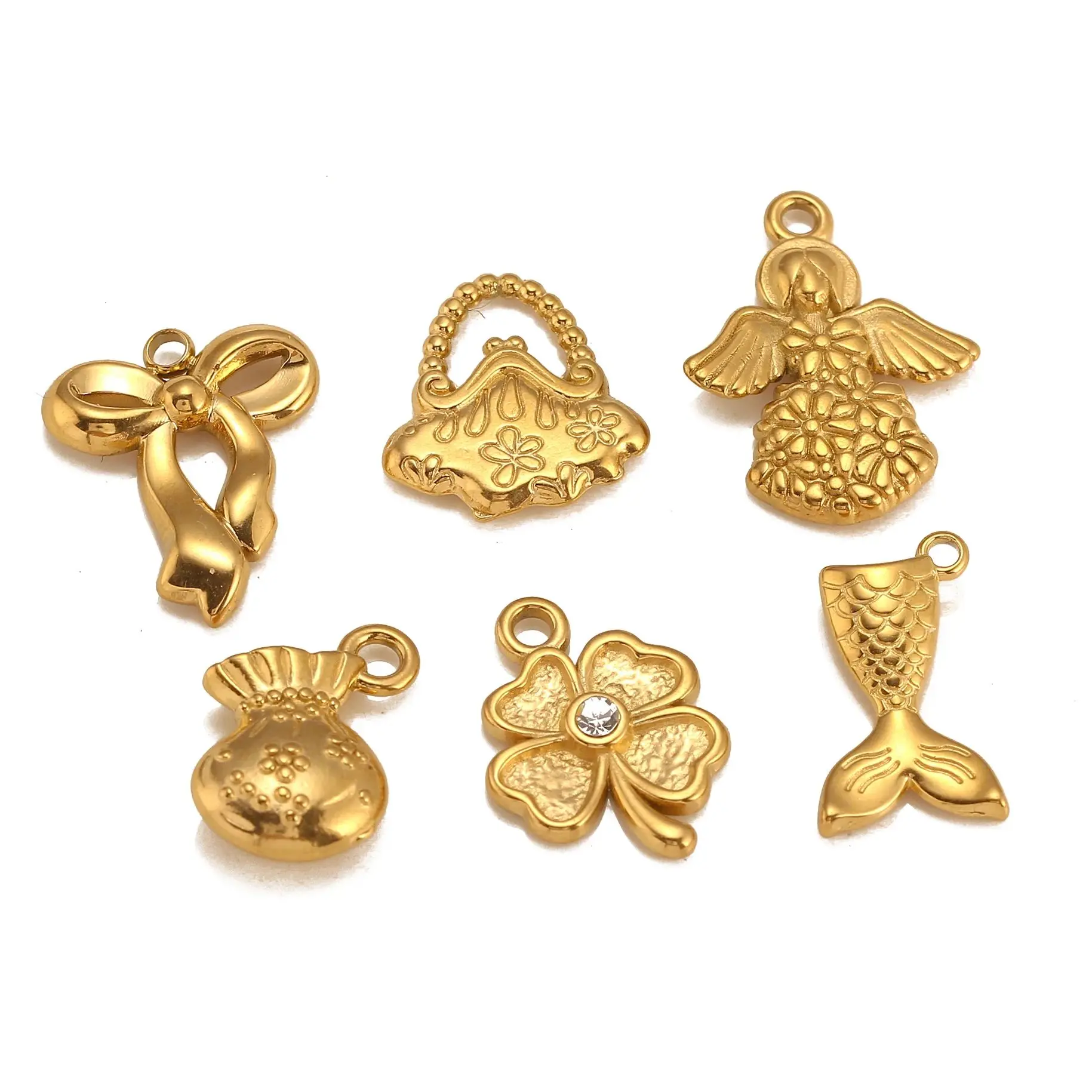 3Pcs/Lot ключ/Ангел/Бабочка/Команщик Подвесные укладки DIY украшения для изготовления