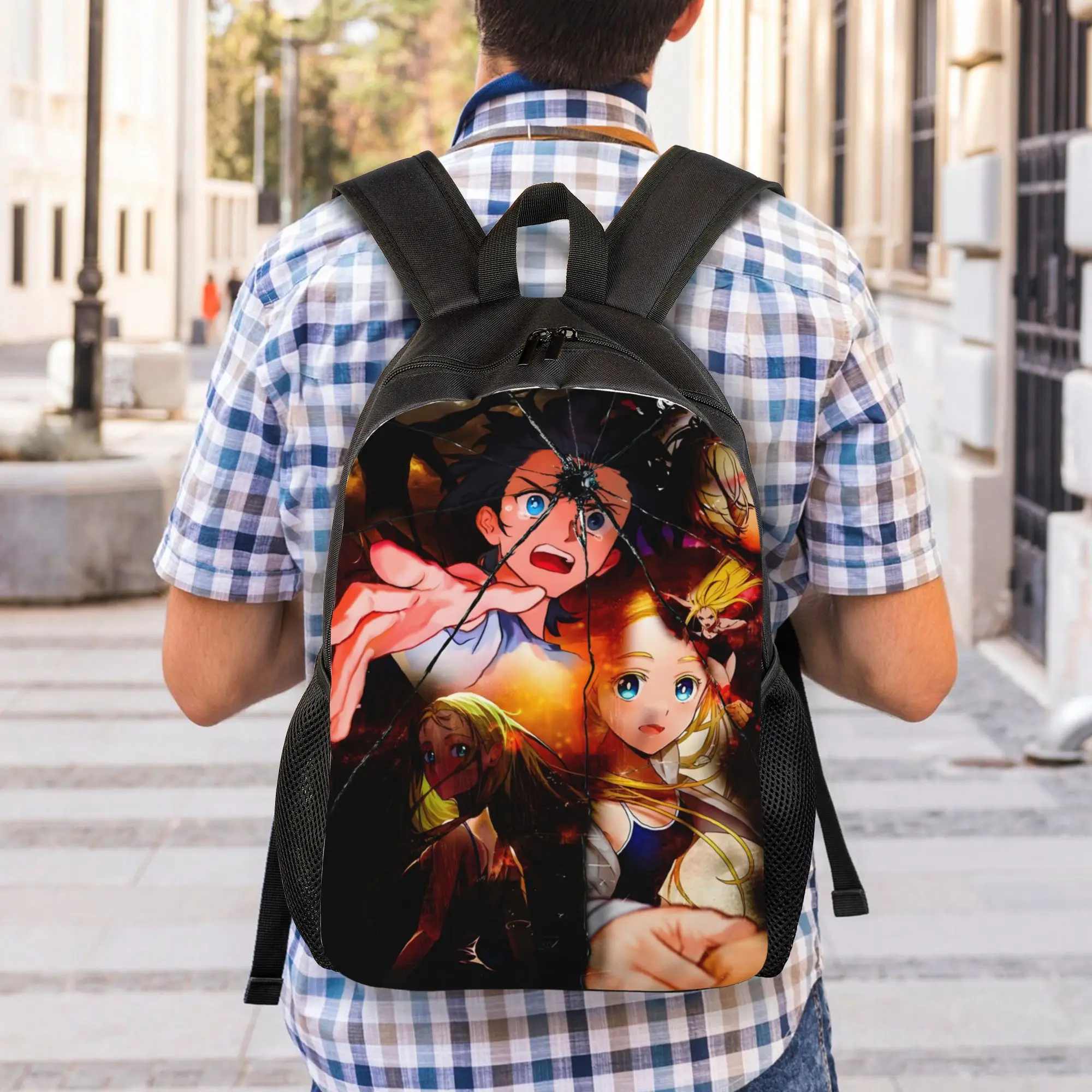 Фото Рюкзак Summer Time Rendering College Bag Broken Shinpei, 1 шт., для нового учебного года №5