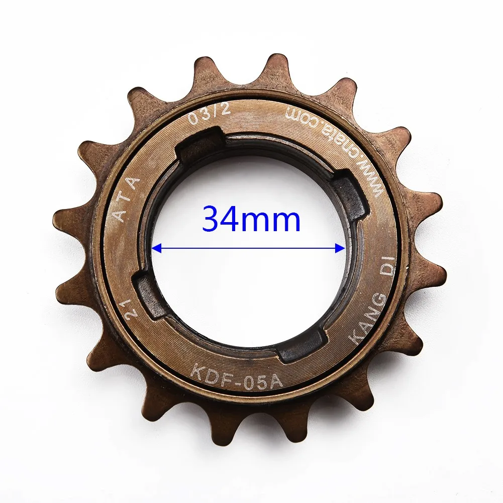 

Bike ATA Single Speed Freewheel 1/2" X 1/8" Mountian Bicycle Freewheel 16T 34mm Freewheel Sprocket Bicycle Parts
