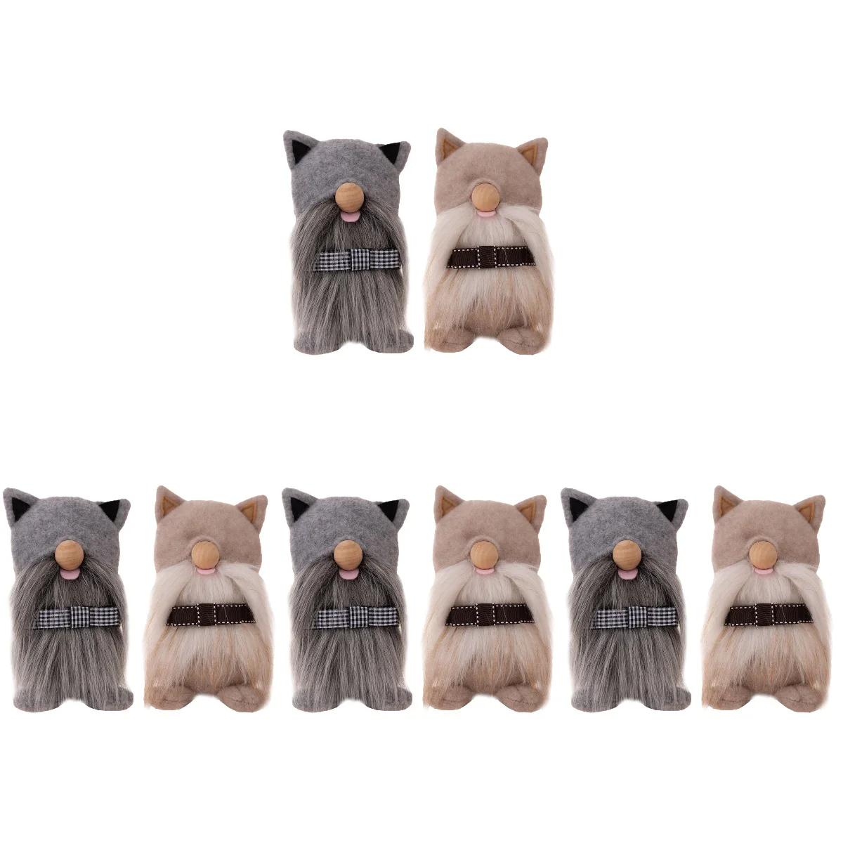 

Cat Gnome Ornaments Decorative Festival Home Accessories Wear-resistant Dwarf Lovely Delicate Plush Tablescape